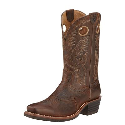 Ariat Western: Heritage Roughstock Botas Western Hombre - Marrones (RGATW1792)